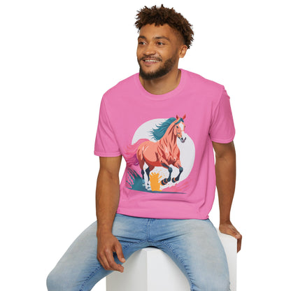 Unisex Horse Shirt Tee Gildan Softstyle 64000 Premium Ringspun Cotton