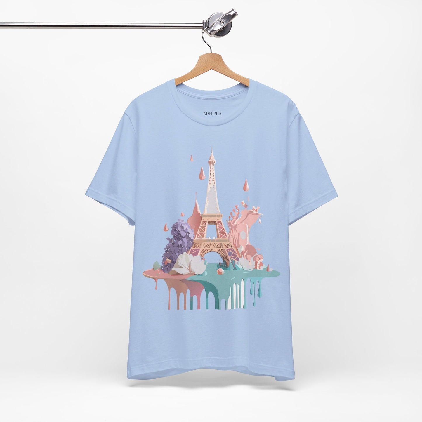 Natural Cotton Tee Shirt - Beautiful Places Collection - Paris