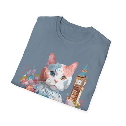 Cat Shirt Unisex Tee Softstyle 64000 Gildan Ring Spun Cotton