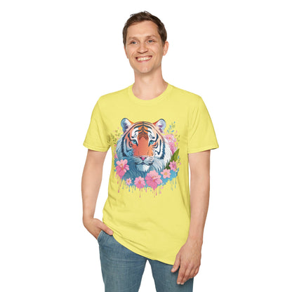Unisex Tiger Shirt Gildan Softstyle 64000 Cotton Tee Everyday Comfort
