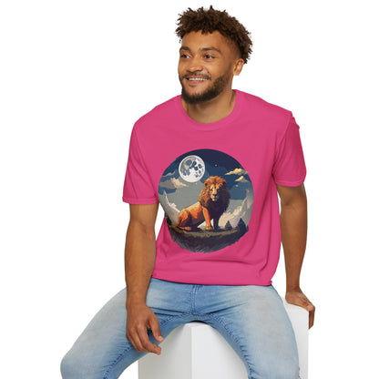 Lion Shirt Unisex Animal Tee Softstyle 64000 100 Percent Ring-Spun Cotton