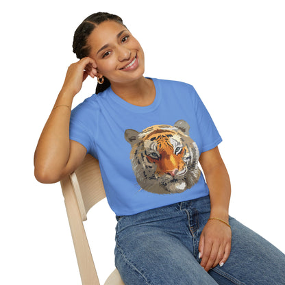 Unisex Tiger Shirt Animal Print Tee Gildan Softstyle Cotton Quality