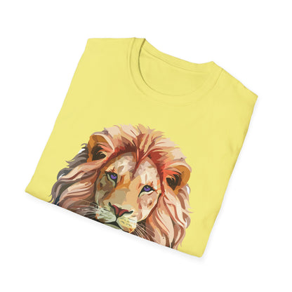 Lion Shirt Unisex Animal Tee Ring Spun Cotton Softstyle Tee Gildan