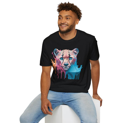 Unisex Cheetah Tee Softstyle Gildan 64000 100 Percent Cotton