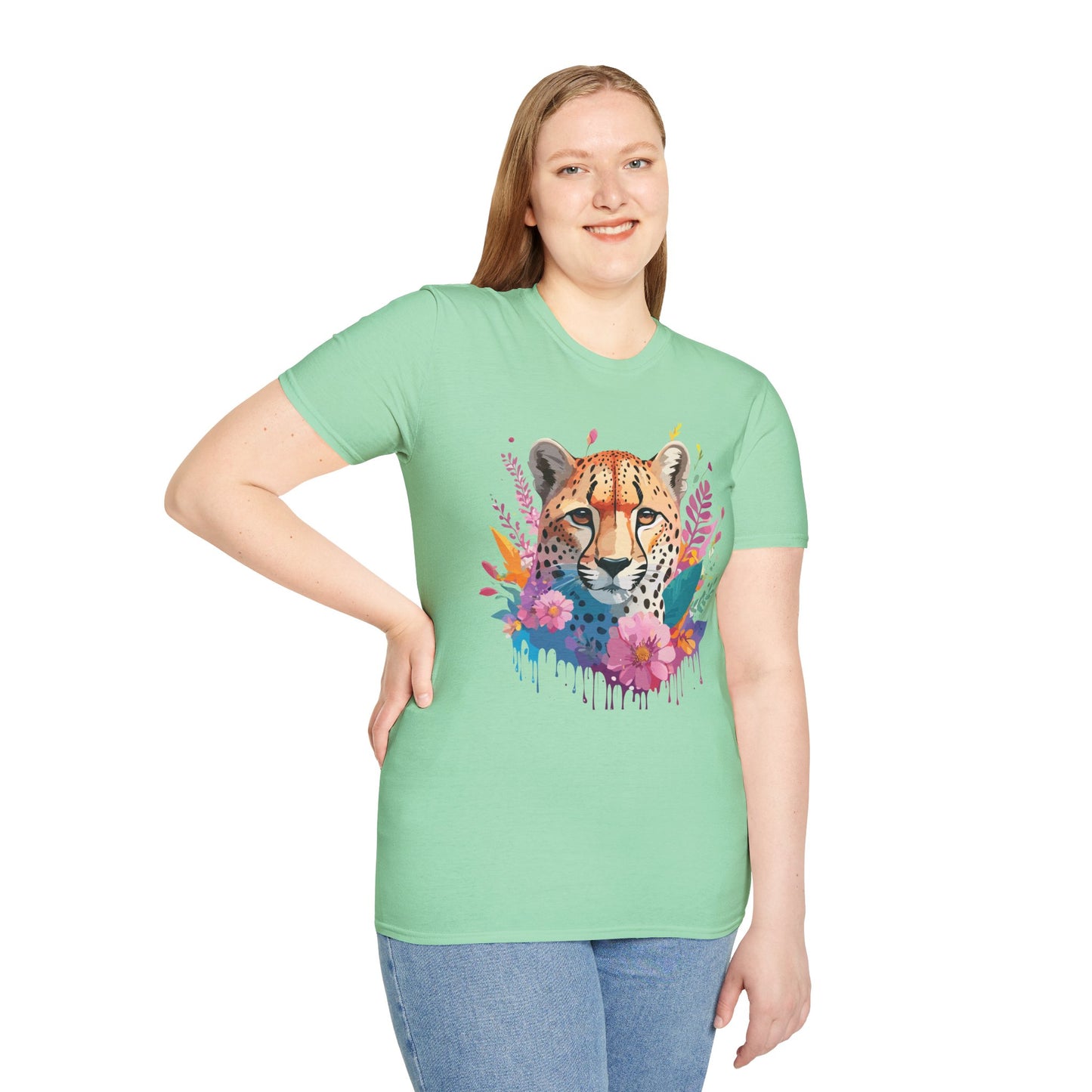 Cheetah Shirt, Shirt with Cheetah, Cheetah Tee, Shirt with Animals