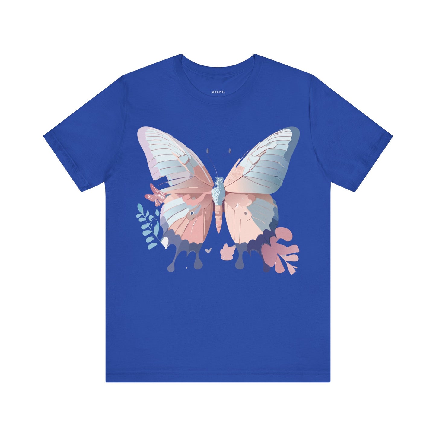 T-shirt en coton naturel avec papillon