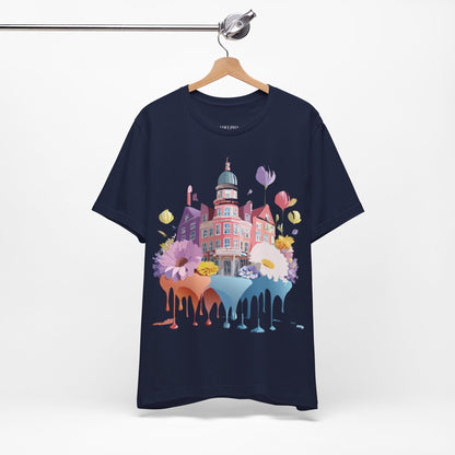 Natural Cotton Tee Shirt - Beautiful Places Collection - Amsterdam Printify