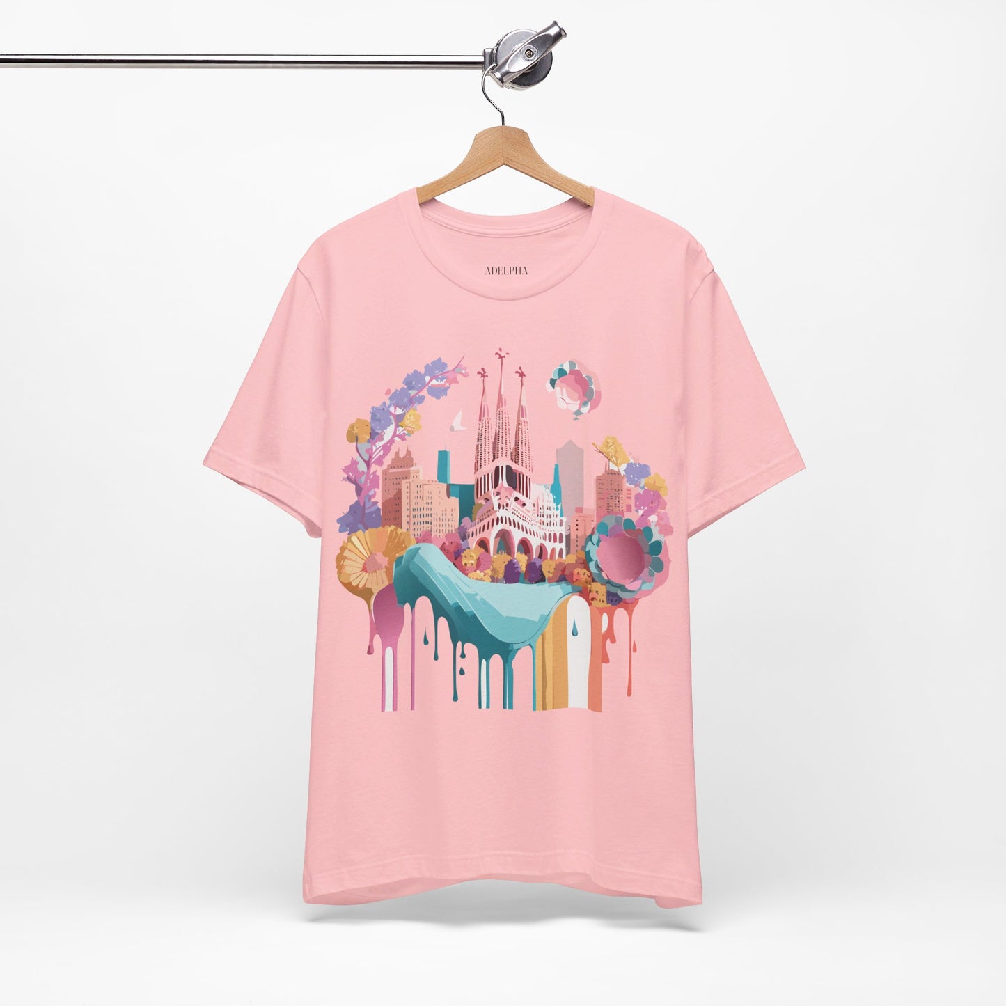 T-Shirt aus natürlicher Baumwolle – Kollektion „Beautiful Places“ – Barcelona