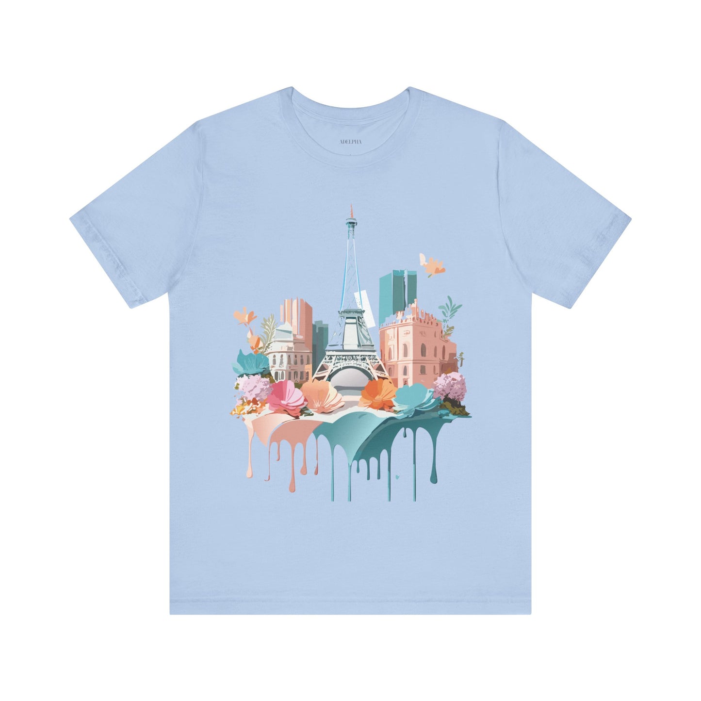 Natural Cotton Tee Shirt - Beautiful Places Collection - Paris