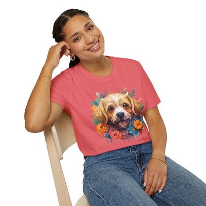 Dog Shirt Unisex Animal Tee Softstyle 64000 Gildan Cotton Tee