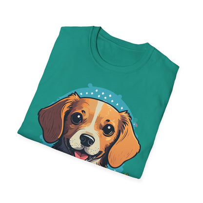 Dog Shirt Unisex Animal Tee Softstyle Cotton Ring Spun Comfort