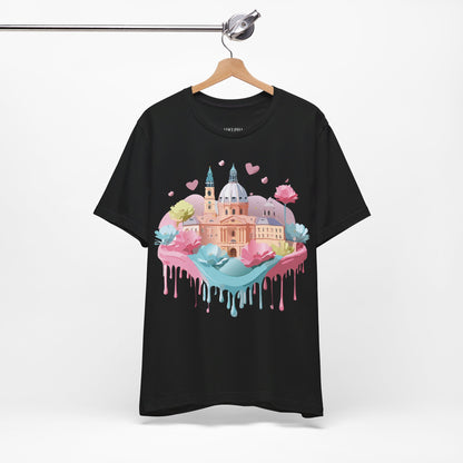 Natural Cotton Tee Shirt - Beautiful Places Collection - Prague Printify