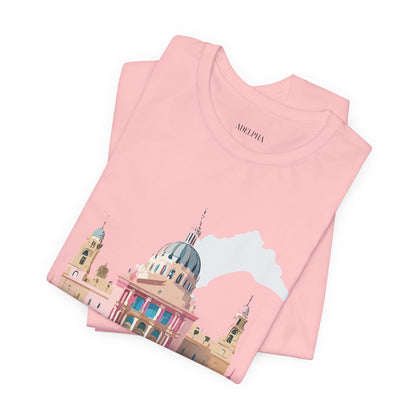 Natural Cotton Tee Shirt - Beautiful Places Collection - Madrid Printify