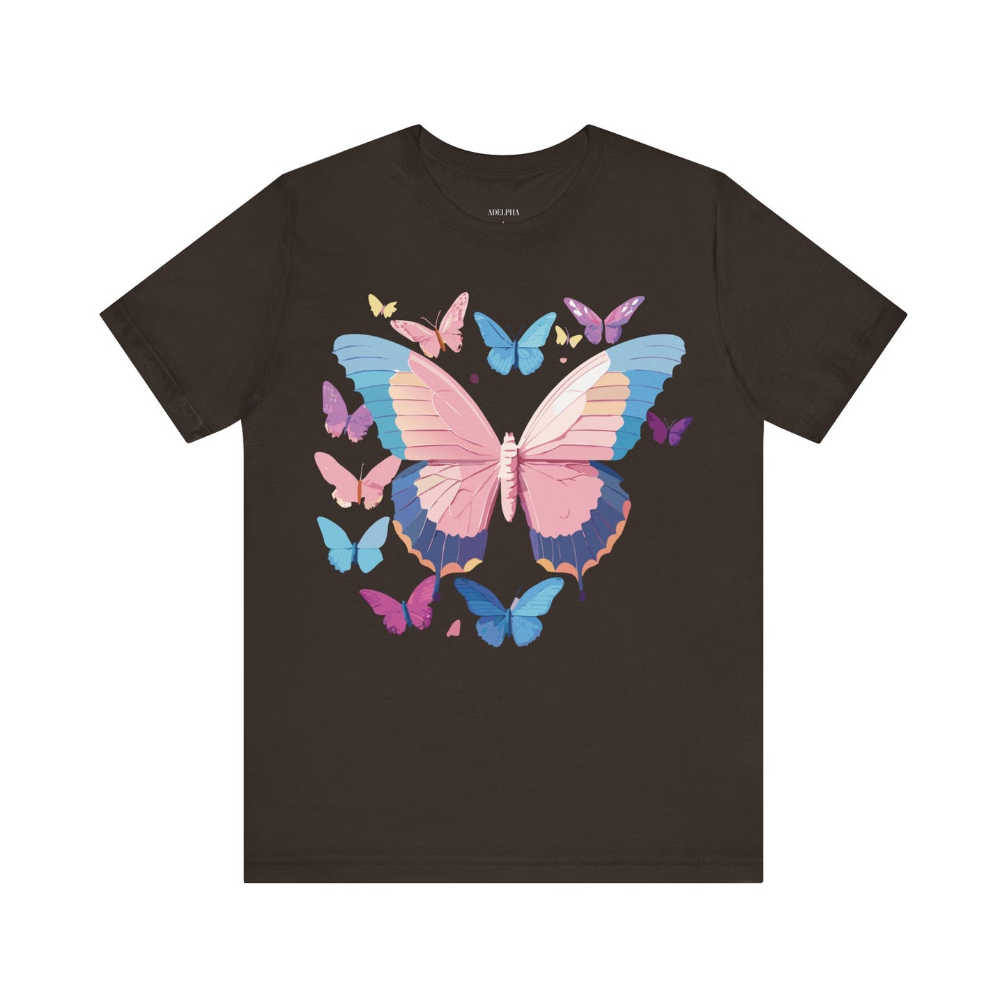 T-Shirt aus natürlicher Baumwolle mit Schmetterling