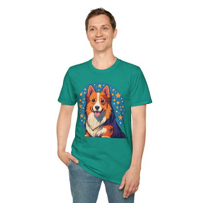 Unisex Dog Shirt Animal Print Tee Gildan Softstyle 64000 Tee