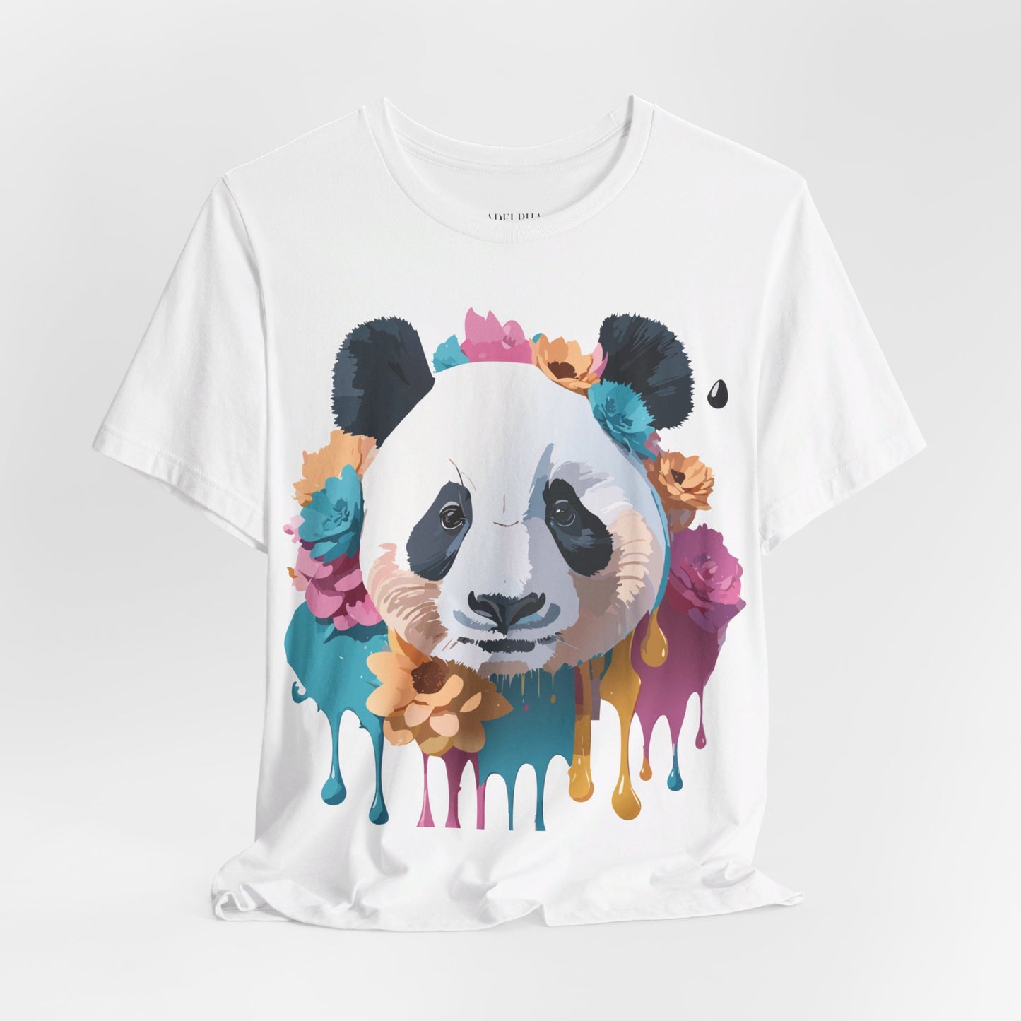 T-Shirt aus natürlicher Baumwolle mit Panda