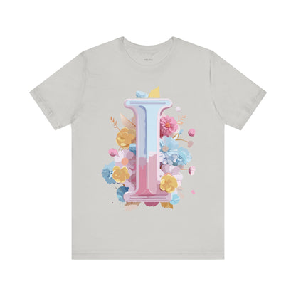 Natural Cotton Tee Shirt - Letters Collection - I Printify