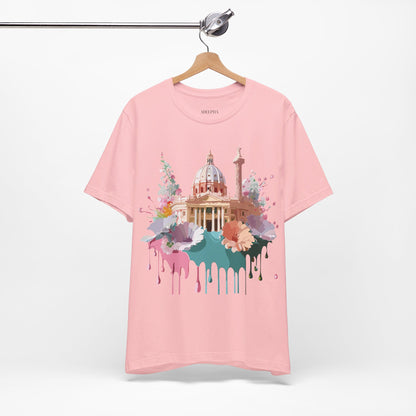Natural Cotton Tee Shirt - Beautiful Places Collection - Rome Printify