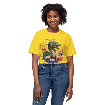 Dragon T Shirt With Art Print HD Cotton Unisex Tee Vintage Dragon Design