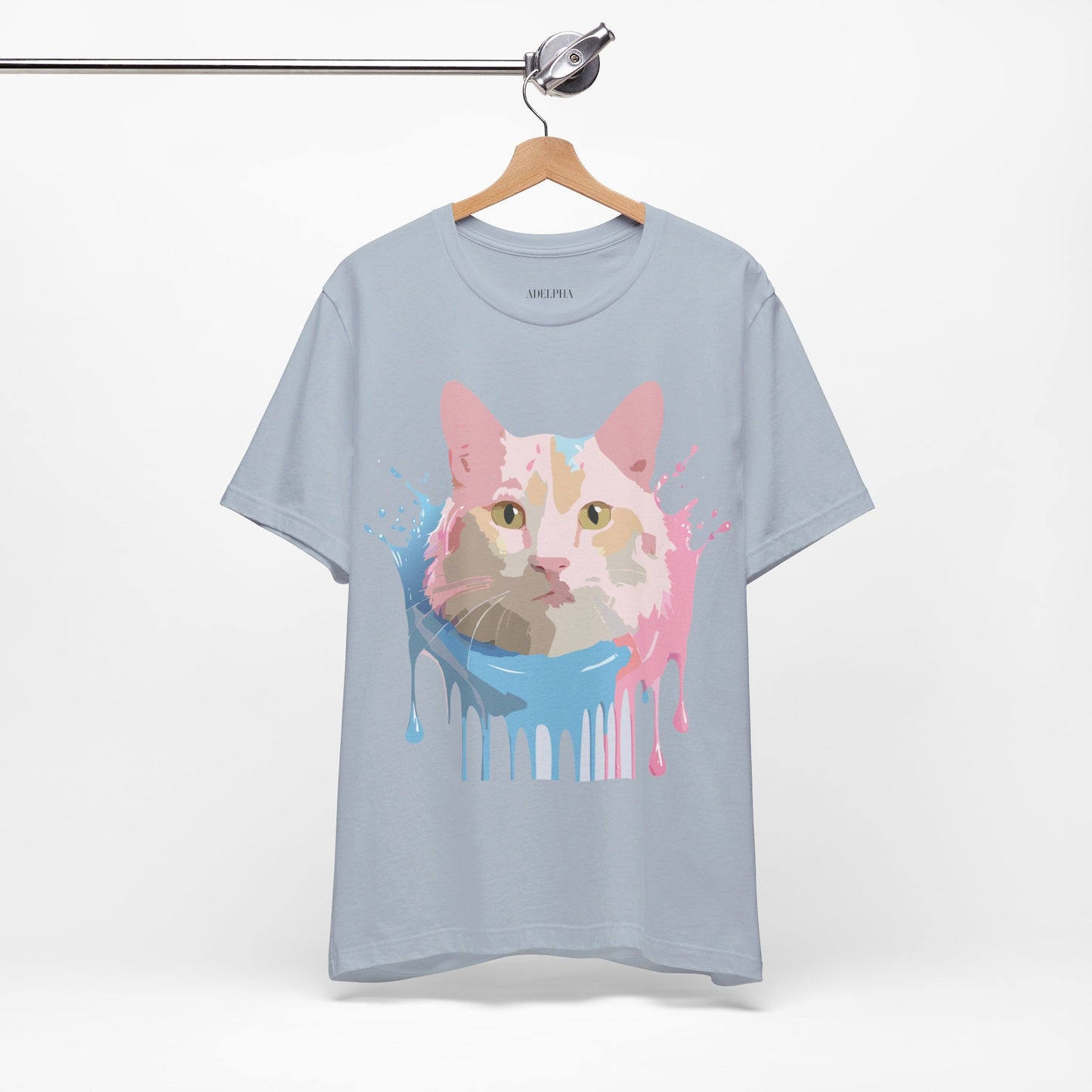 T-Shirt aus natürlicher Baumwolle mit Katze