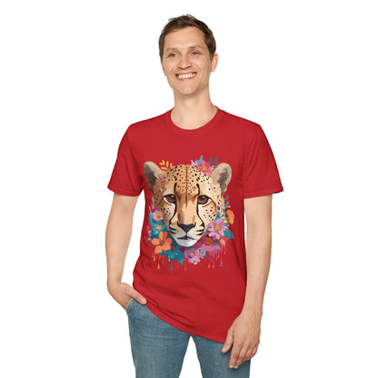 Cheetah Print Unisex Softstyle Tee Gildan 64000 Cotton Short Sleeve Shirt
