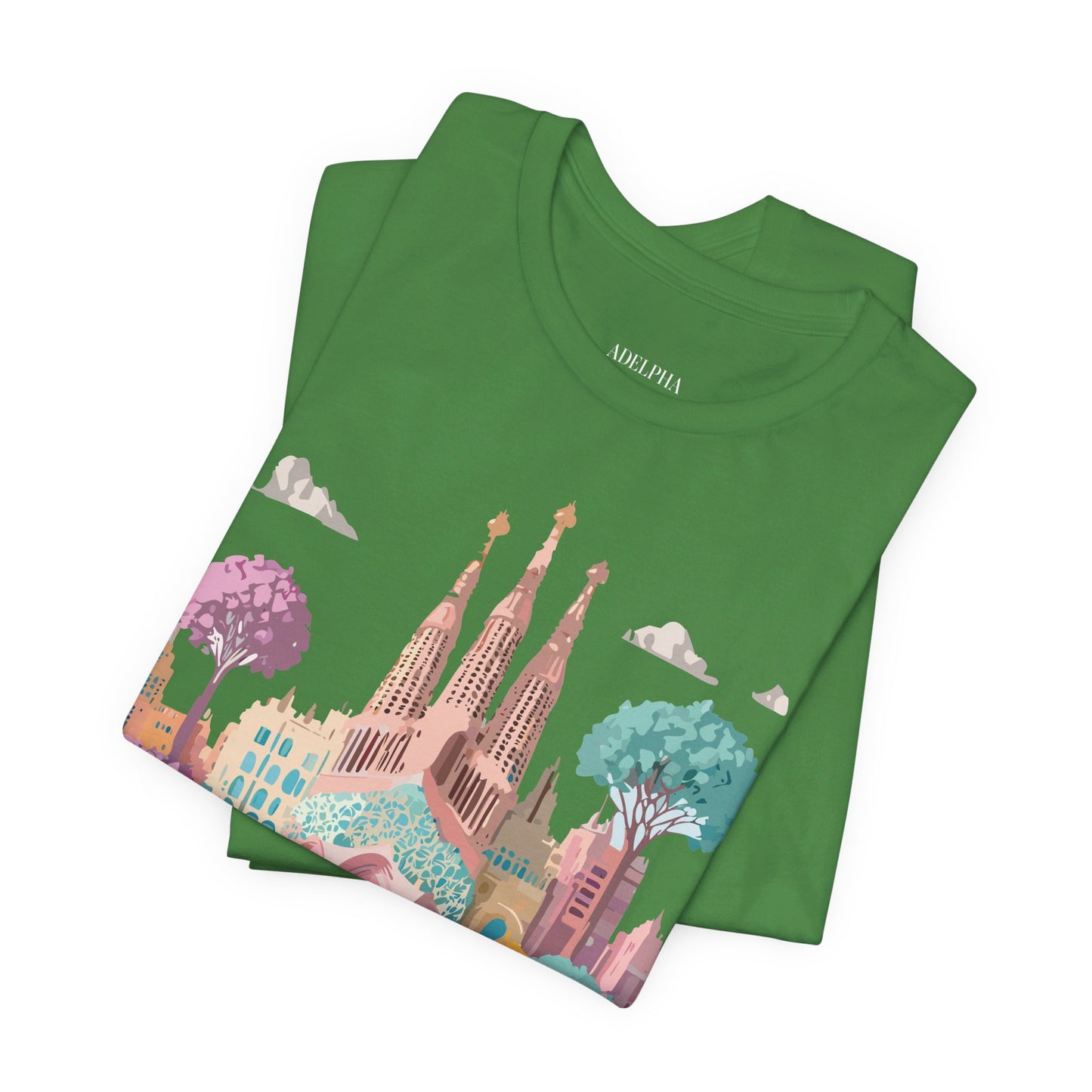 T-shirt en coton naturel - Collection Beautiful Places - Barcelone