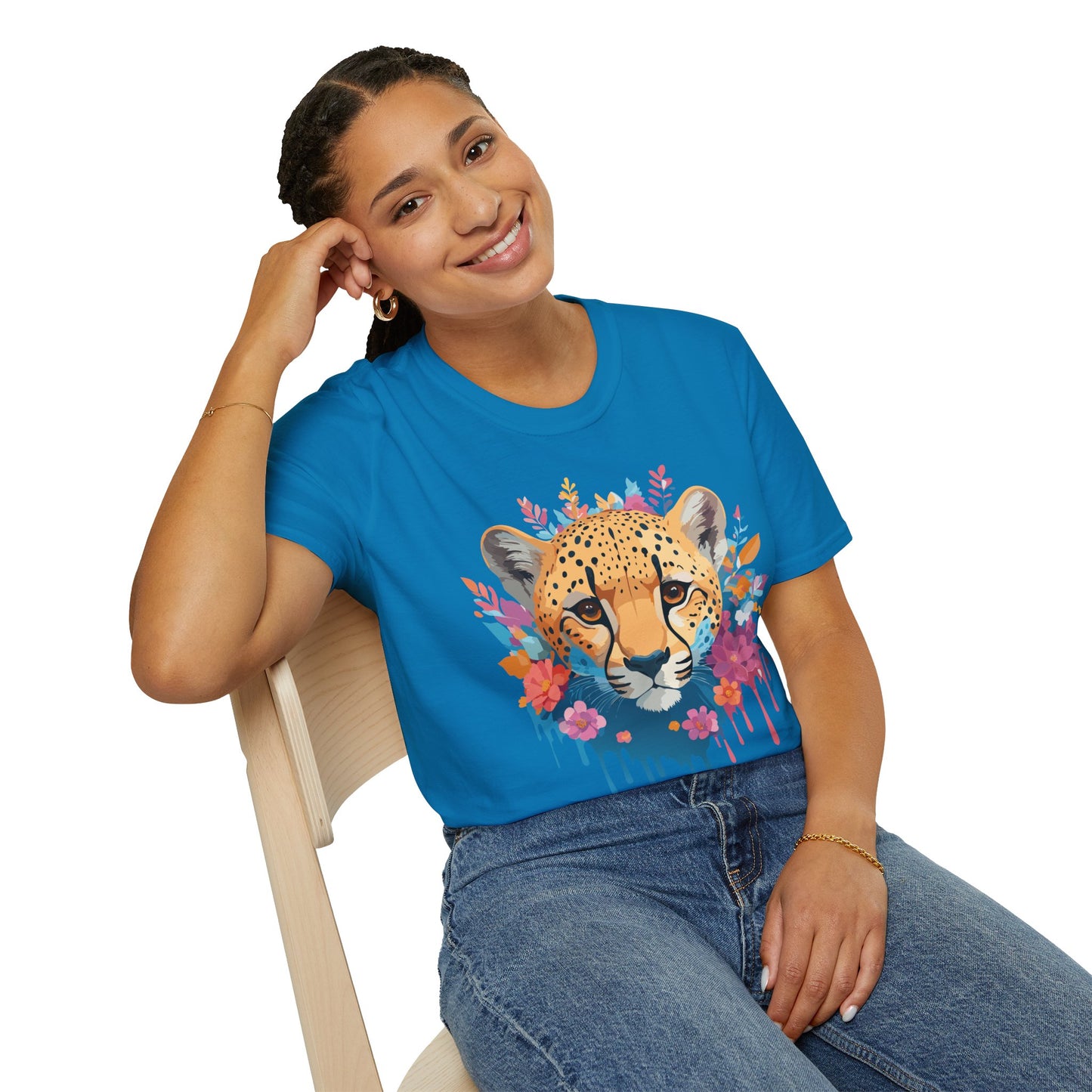 Cheetah Shirt, Shirt with Cheetah, Cheetah Tee, Shirt with Animals
