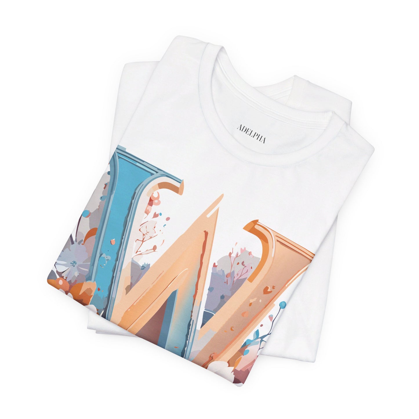 T-shirt en coton naturel - Collection Letters - W