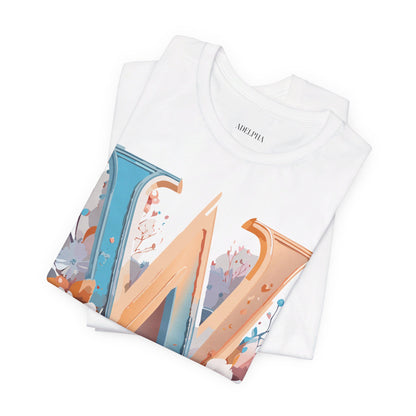Natural Cotton Tee Shirt - Letters Collection - W Printify