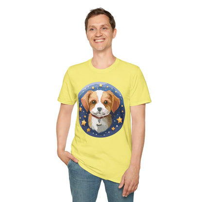 Unisex Dog Shirt Animal Print Tee Gildan Softstyle 64000 Cotton