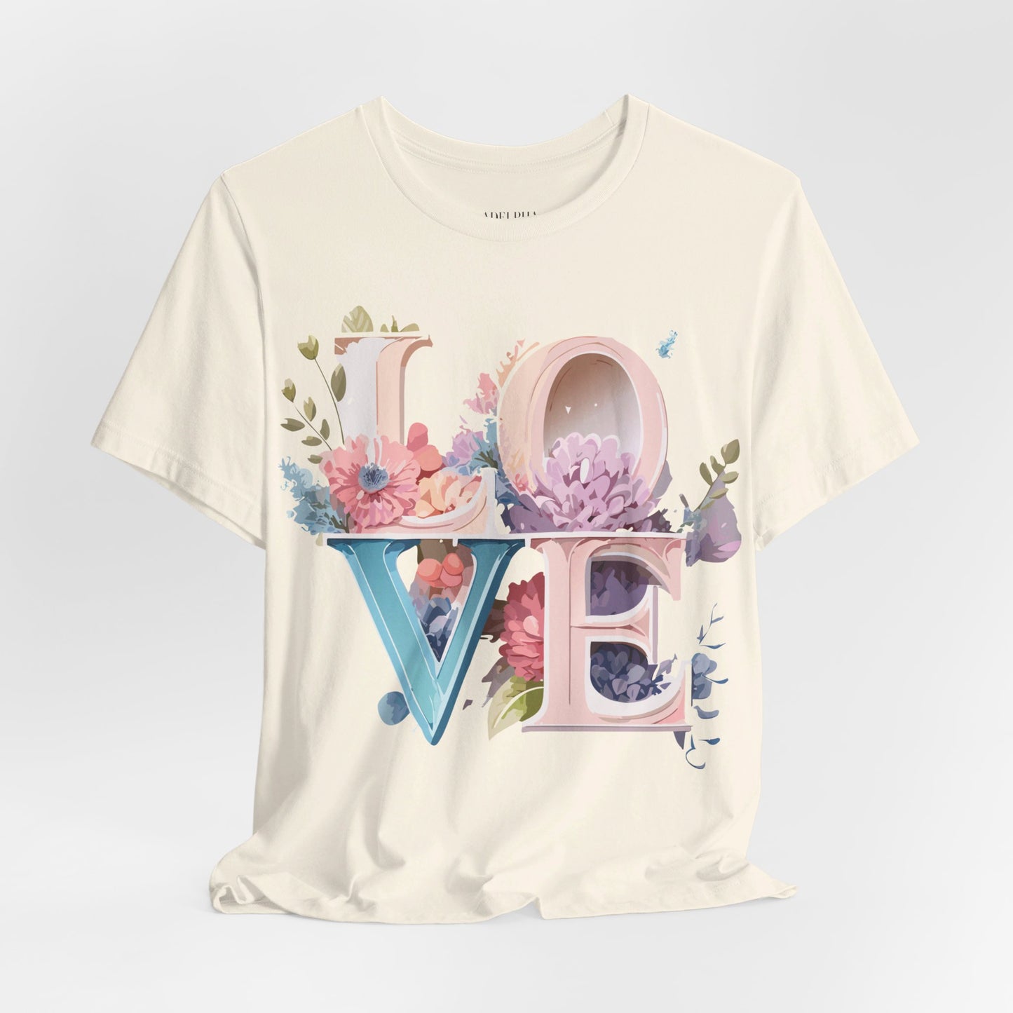 T-Shirt aus natürlicher Baumwolle – Love Story-Kollektion