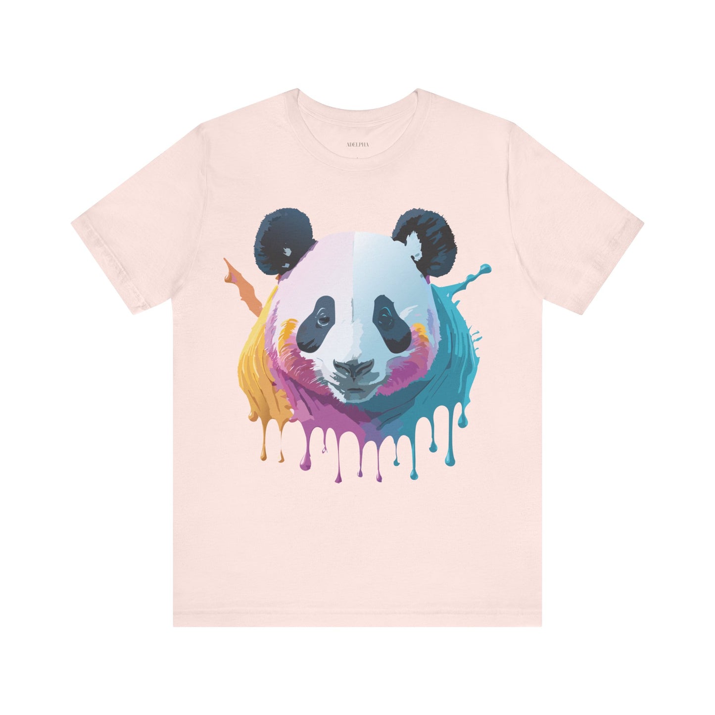 Natural Cotton Tee Shirt with Panda