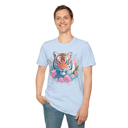 Unisex Tiger Shirt Gildan Softstyle 64000 Cotton Tee Everyday Comfort