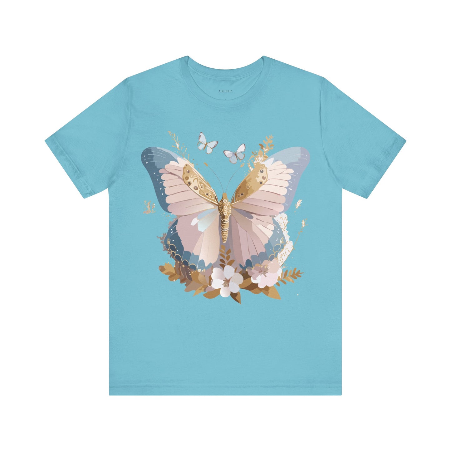 T-shirt en coton naturel avec papillon