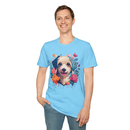 Dog Shirt Unisex Animal Tee Made From 100 Percent Ring Spun Cotton