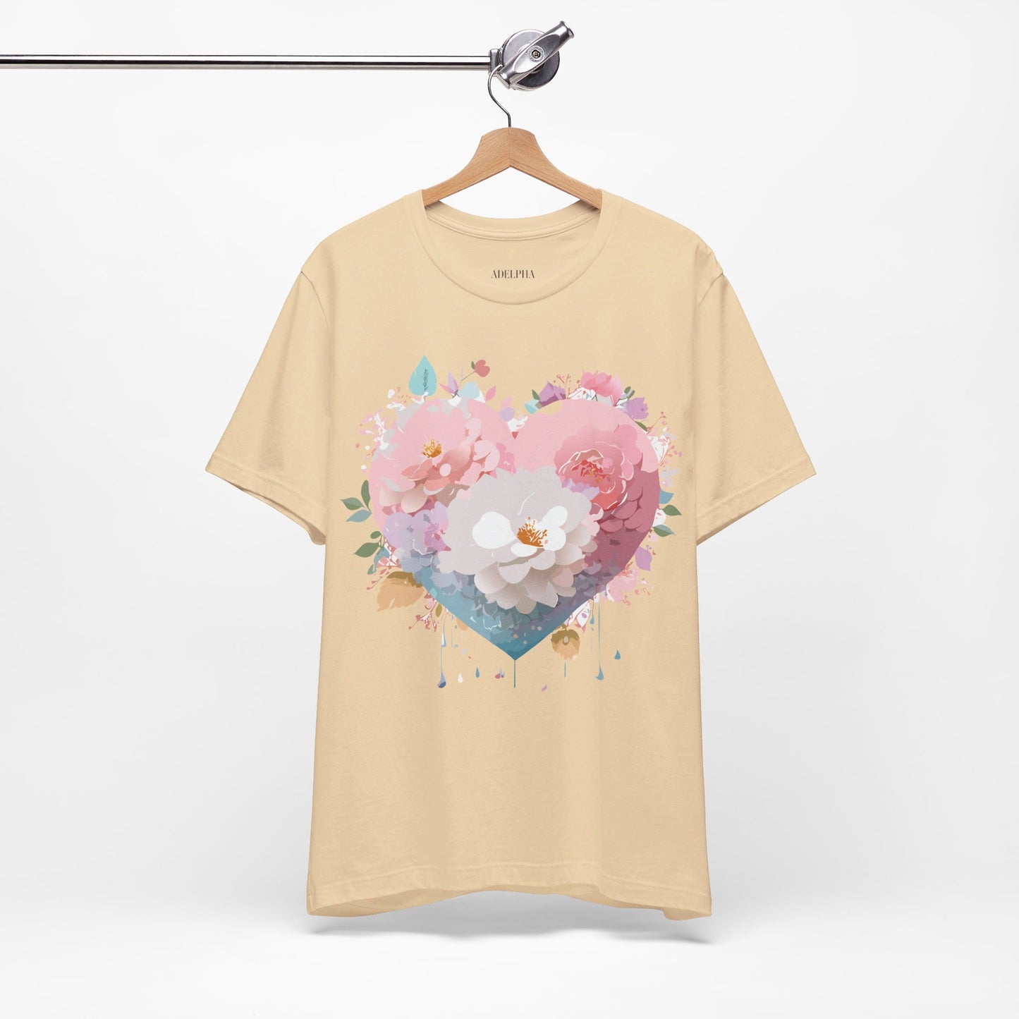 T-Shirt aus natürlicher Baumwolle – Love Story-Kollektion