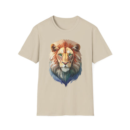 Lion Shirt Unisex Animal Tee Gildan Softstyle 64000 Cotton Tee