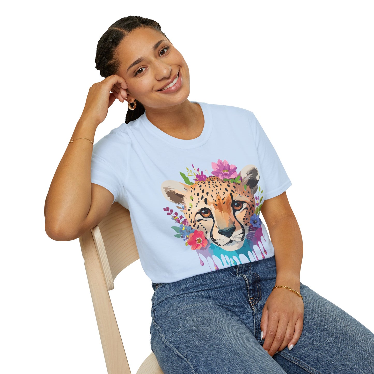 Cheetah Shirt, Shirt with Cheetah, Cheetah Tee, Shirt with Animals