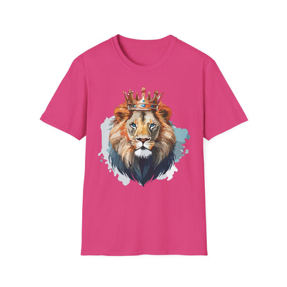 Lion Shirt Unisex Animal Tee Gildan Softstyle 64000 100 Percent Ring Spun Cotton