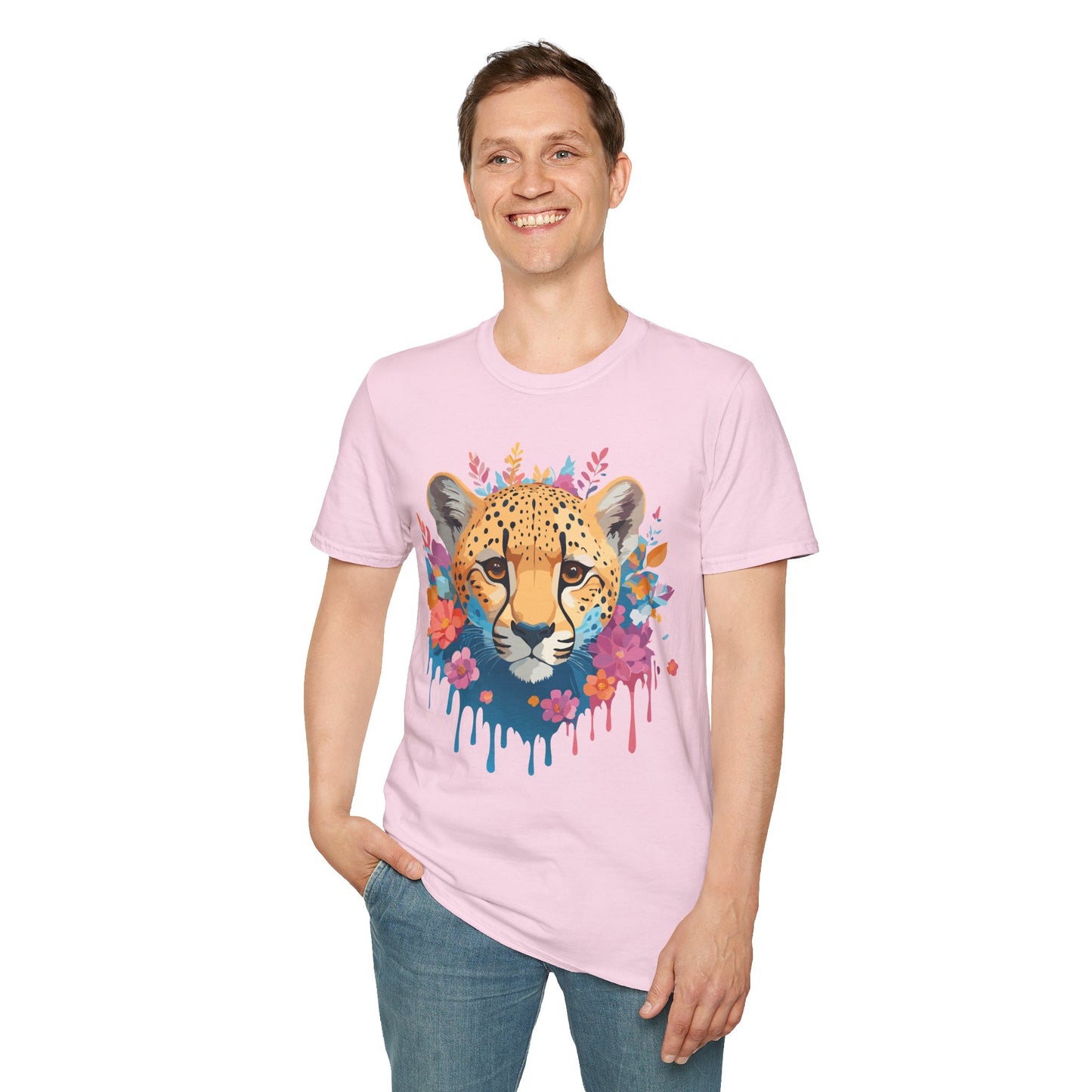 Cheetah Shirt, Shirt with Cheetah, Cheetah Tee, Shirt with Animals