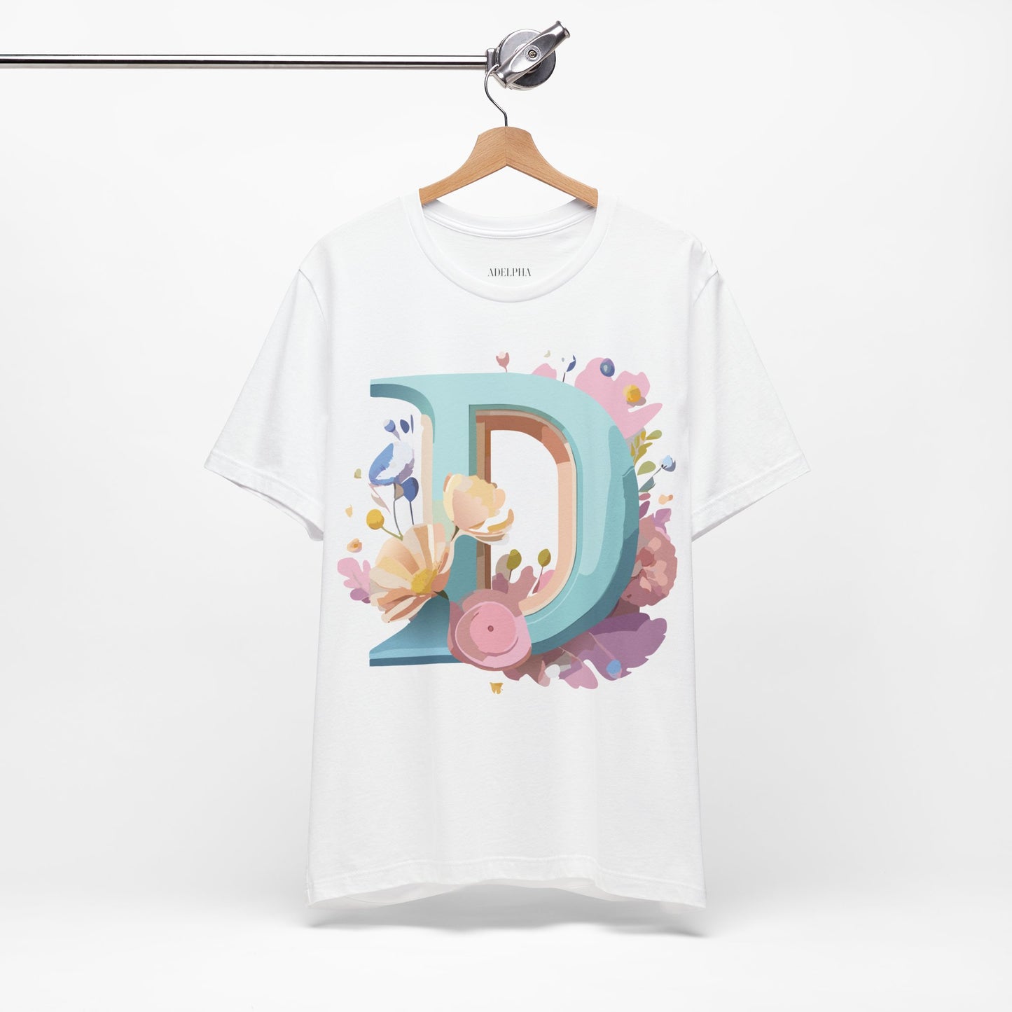 Natural Cotton Tee Shirt - Letters Collection - D