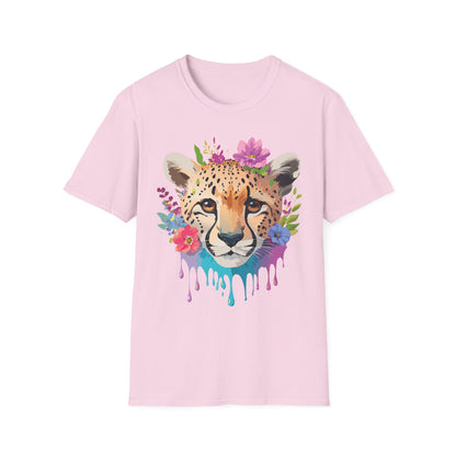 Cheetah Print Unisex Softstyle T Shirt Gildan 64000 Tee For Everyday Comfort