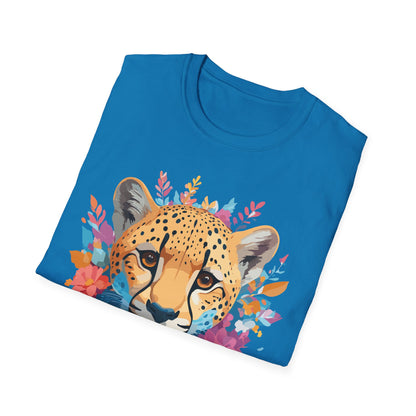 Cheetah Print Shirt Unisex Softstyle Tee Gildan 64000 Premium Comfort