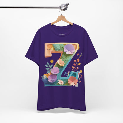 Natural Cotton Tee Shirt - Letters Collection - Z Printify