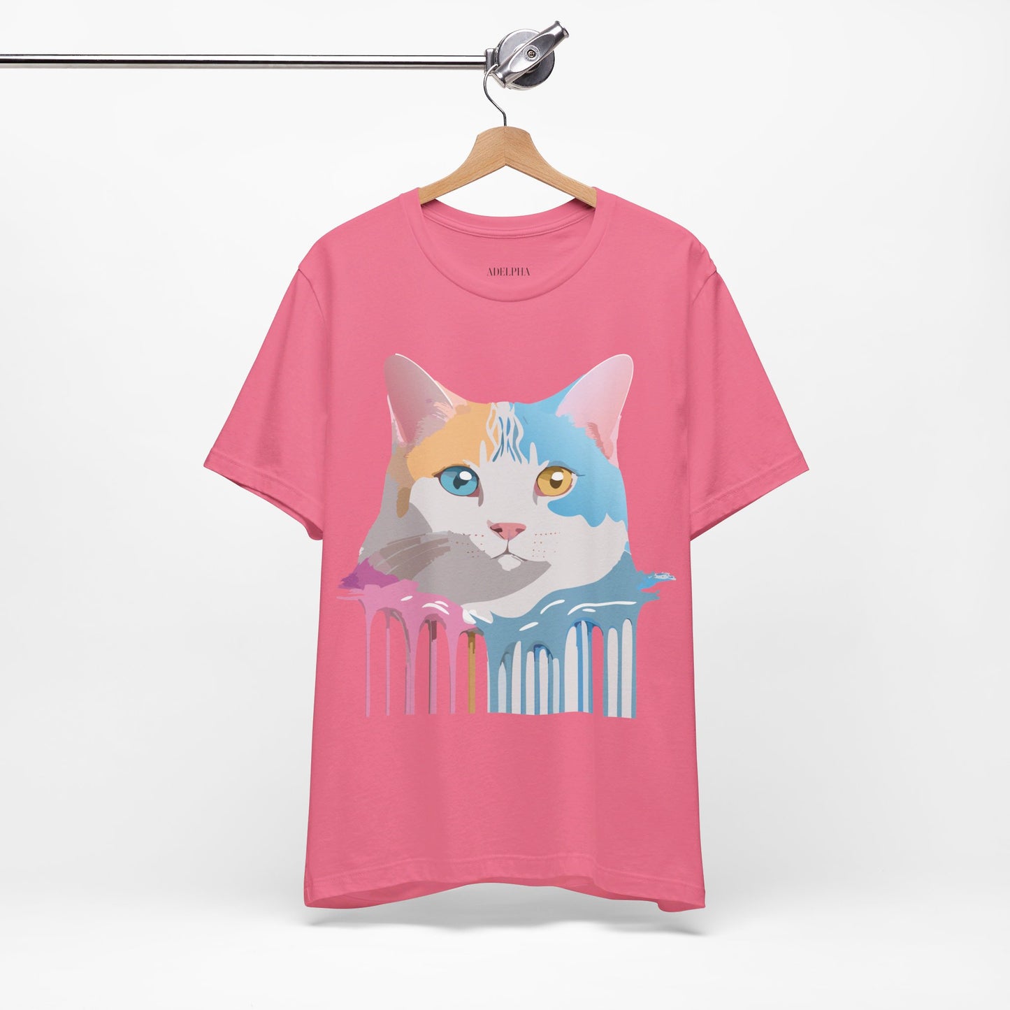 T-Shirt aus natürlicher Baumwolle mit Katze