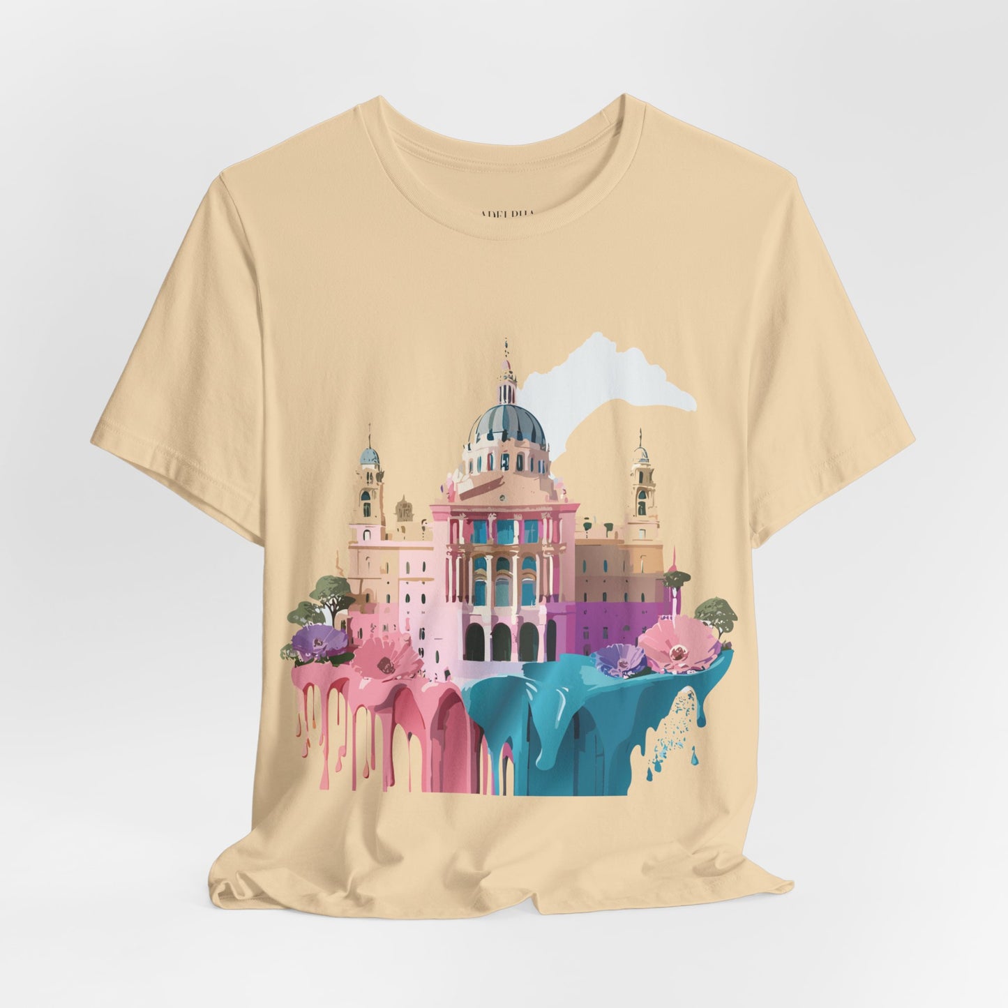 Natural Cotton Tee Shirt - Beautiful Places Collection - Madrid