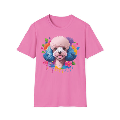Unisex Dog Shirt Softstyle Tee 100 Percent Cotton Animal Print