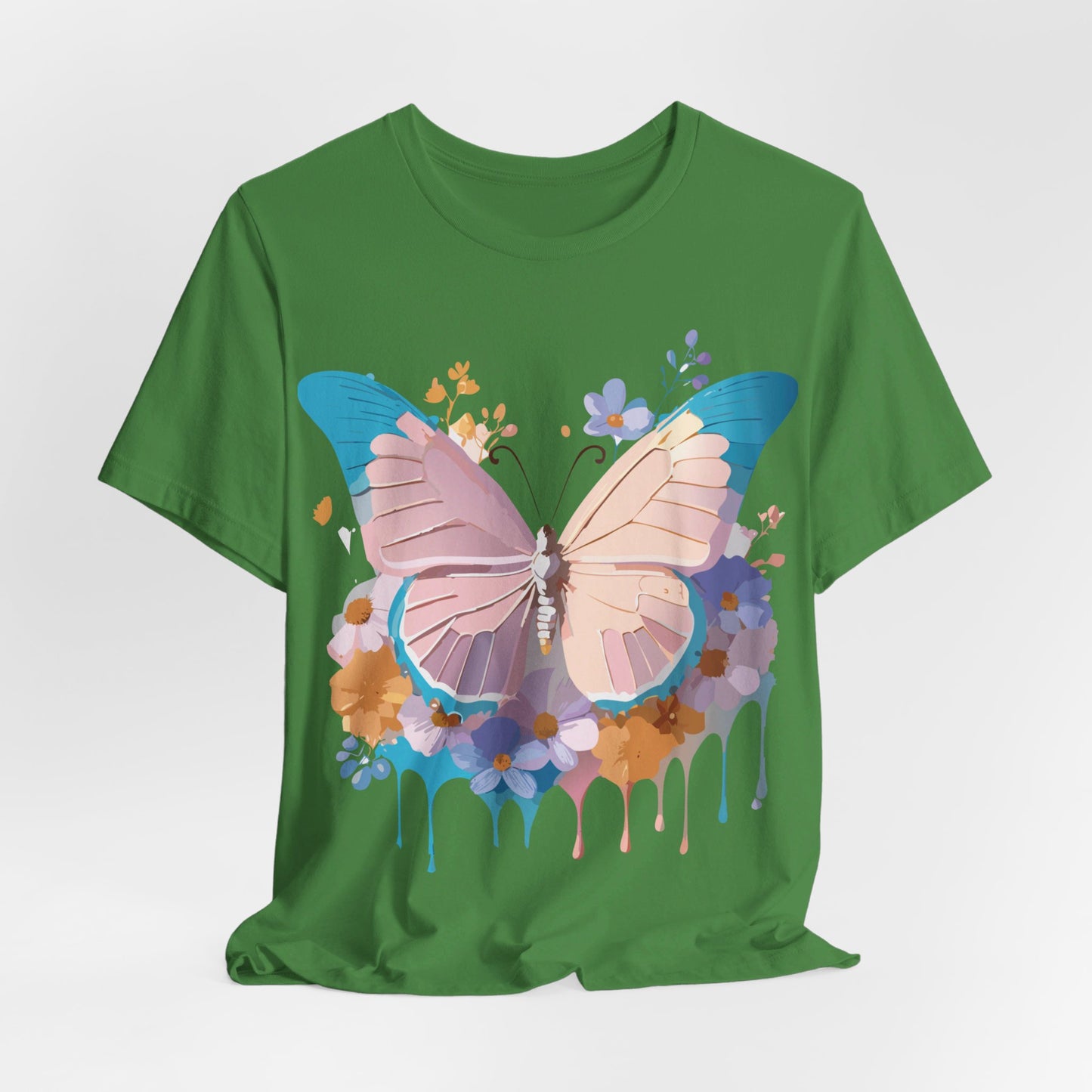 T-shirt en coton naturel avec papillon