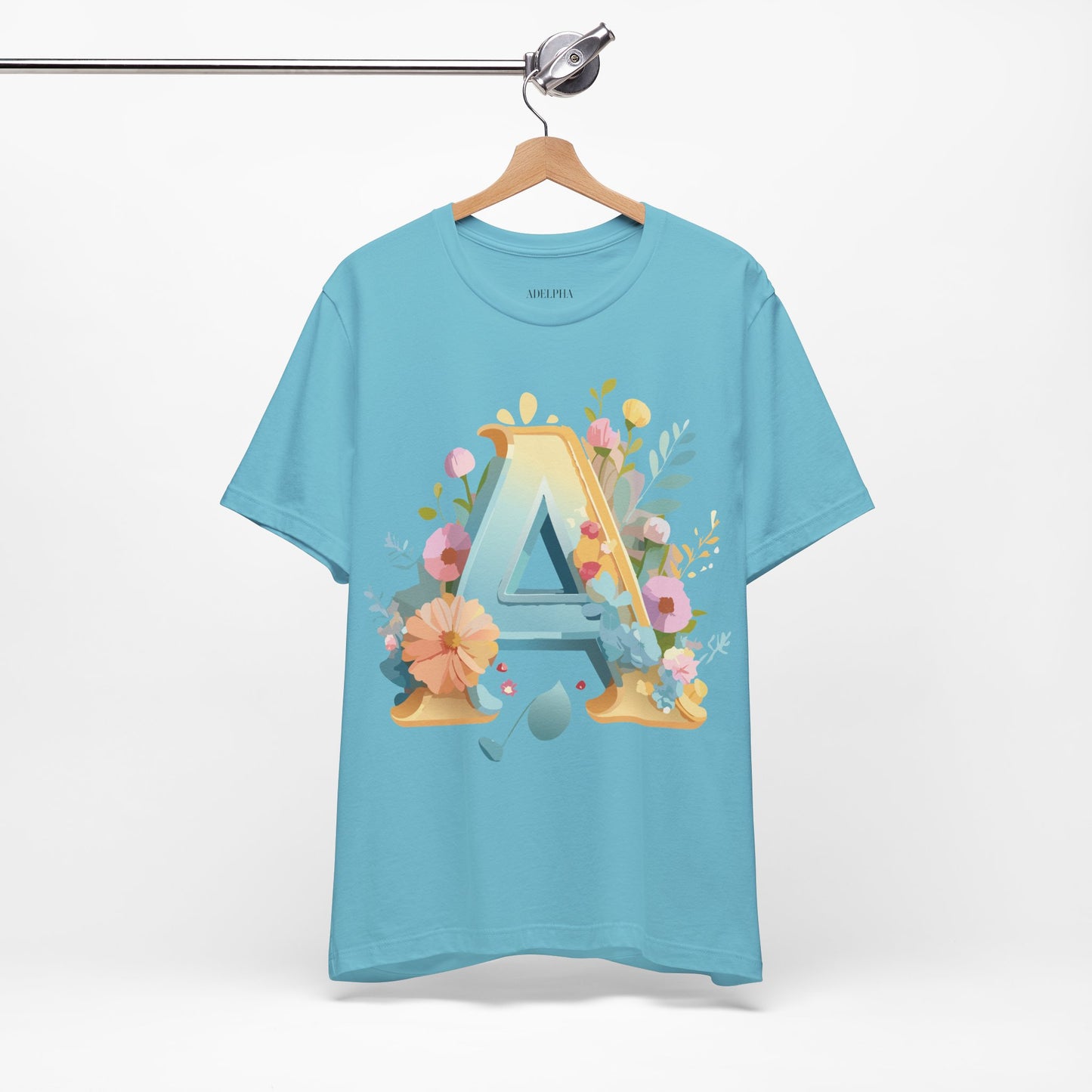 Natural Cotton Tee Shirt - Letters Collection - A