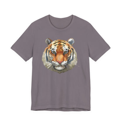 Wild Tiger Face Graphic T-Shirt Unisex Cotton Animal Design Wildlife Tee 1